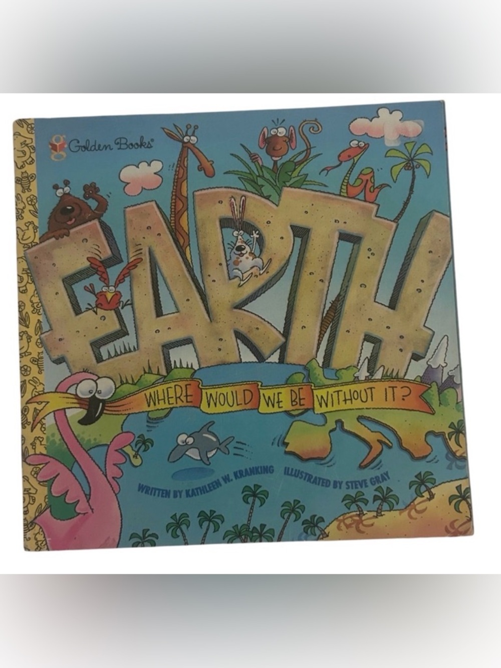 🎉6/$20 1999 ‘EARTH WHERE WOULD WE BE WITHOUT IT’ LITTLE GOLDEN BOOK VINTAGE
